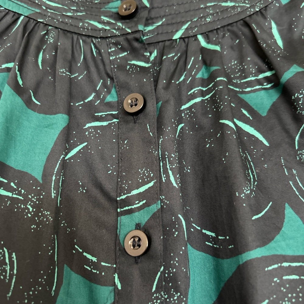 Liz Claiborne Short Sleeve Short Dress NWT in Aegean Navy Blue & Teal (Size 14) - Picture 5 of 9